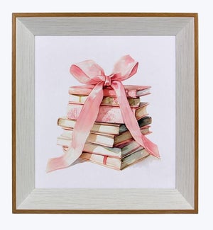 Plastic Framed Canvas Plaque with Hand Painting