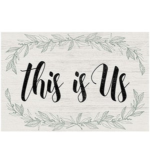 Wood This is us Wall Plaque