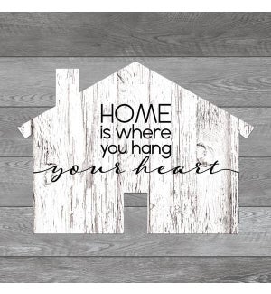 Wood Home is Where You Hang Wall Plaque