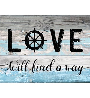 Wood Love will... Wall Plaque