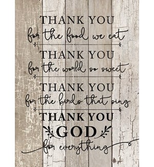 Wood Thank you.. Wall Plaque