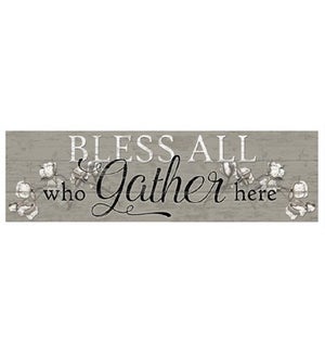 Wood Bless All... Wall Plaque