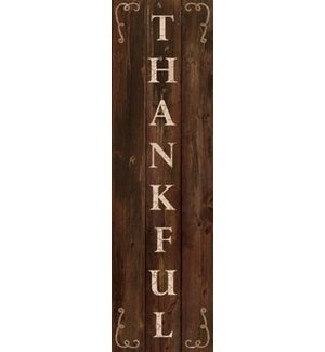 Wood Thankful Wall Plaque
