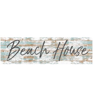 Wood Beach House Wall Plaque