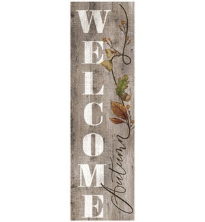 Wood Fall Welcome Wall Plaque 36" H..