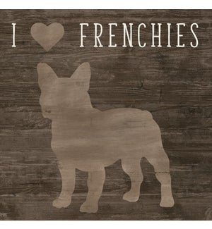 Wood Frenchie Wall Plaque