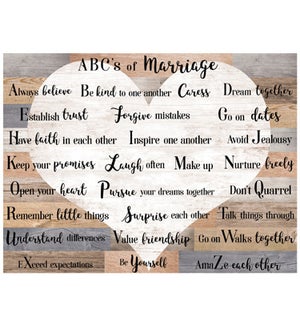 Wood Marriage Wall Plaque