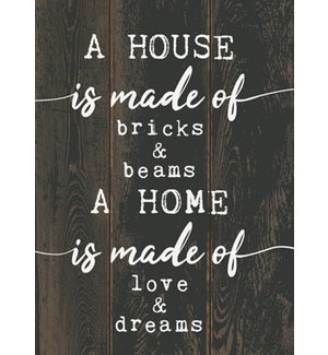 Wood A House is Made of... Wall Plaque