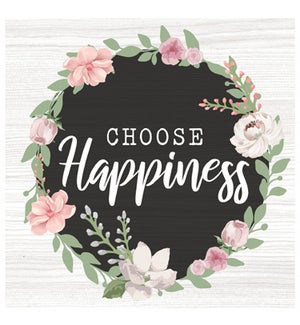 Wood Choose Happiness Wall Plaque