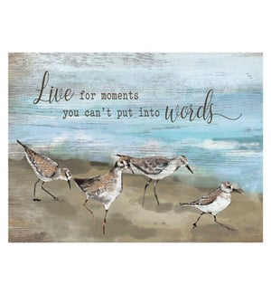 Wood Live for moments... Wall Plaque