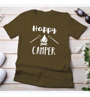 Army Happy Camper T-shirt, Size S