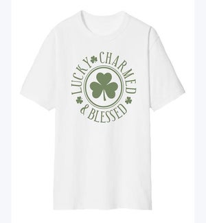 White St. Patrick's Day T-shirt, Size XXL