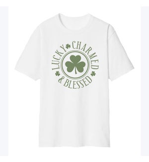 White St. Patrick's Day T-shirt Starter Pack 12 pcs -2S, 3M, 3L, 2XL, 2XXL