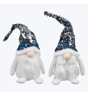 Fabric Tabletop Gnome with Reversible Sequin Hat, 2 Assortment