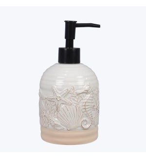 Coastal Ceramic Soap Dispenser
