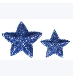 Ceramic Coastal Starfish, 2pc.set