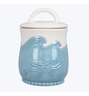 Ceramic Beach Chic  Treat Jar