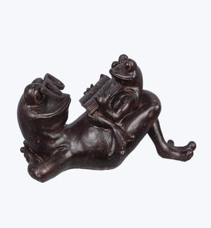 Resin Frog Laying Down