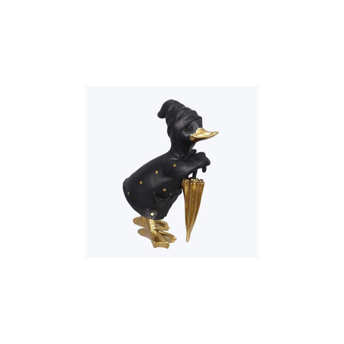 Black Duck Holding Umbrella