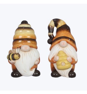 Ceramic Bee Gnome Lg. 2 Assorted
