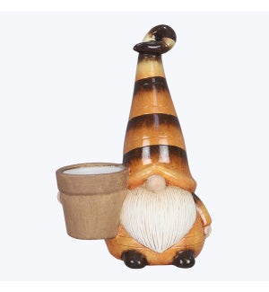 Ceramic Bee Gnome w/Pot