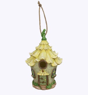 Resin Garden Cottage Birdhouse