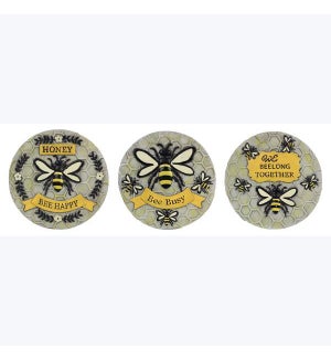 Cement Bee Stepping Stone, 3 Assortment