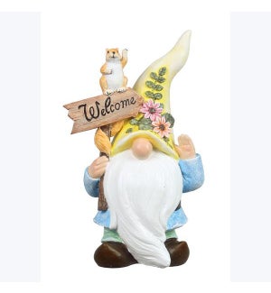 Resin Garden Gnome Welcome