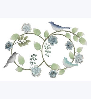 Metal Bird Design Wall Decor