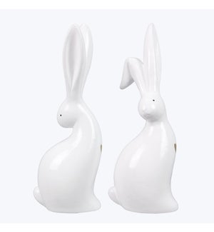 Ceramic Easter Rabbit, 2 Ast