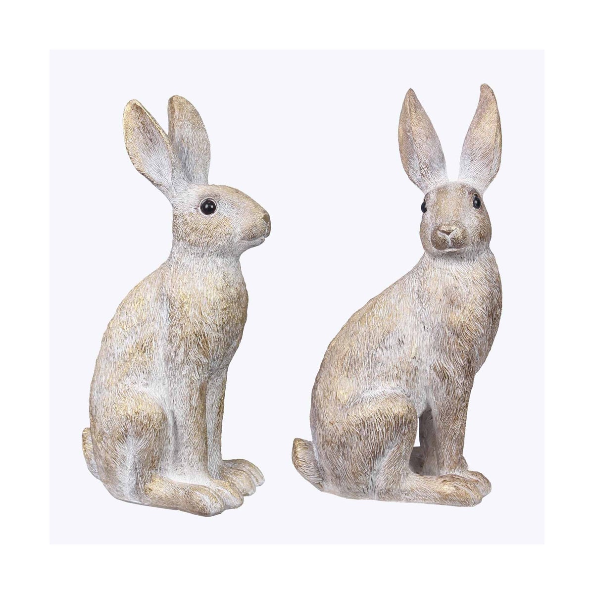 Resin Easter Tabletop Bunny 2 Ast