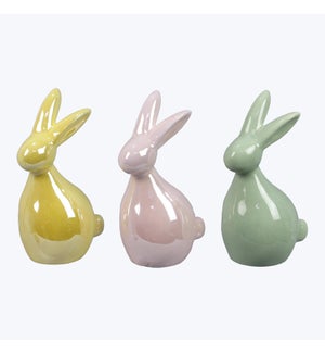 Ceramic Rabbit, 3 Ast.