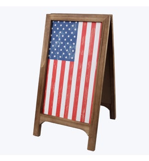 Wood Patriotic Tabletop Sign