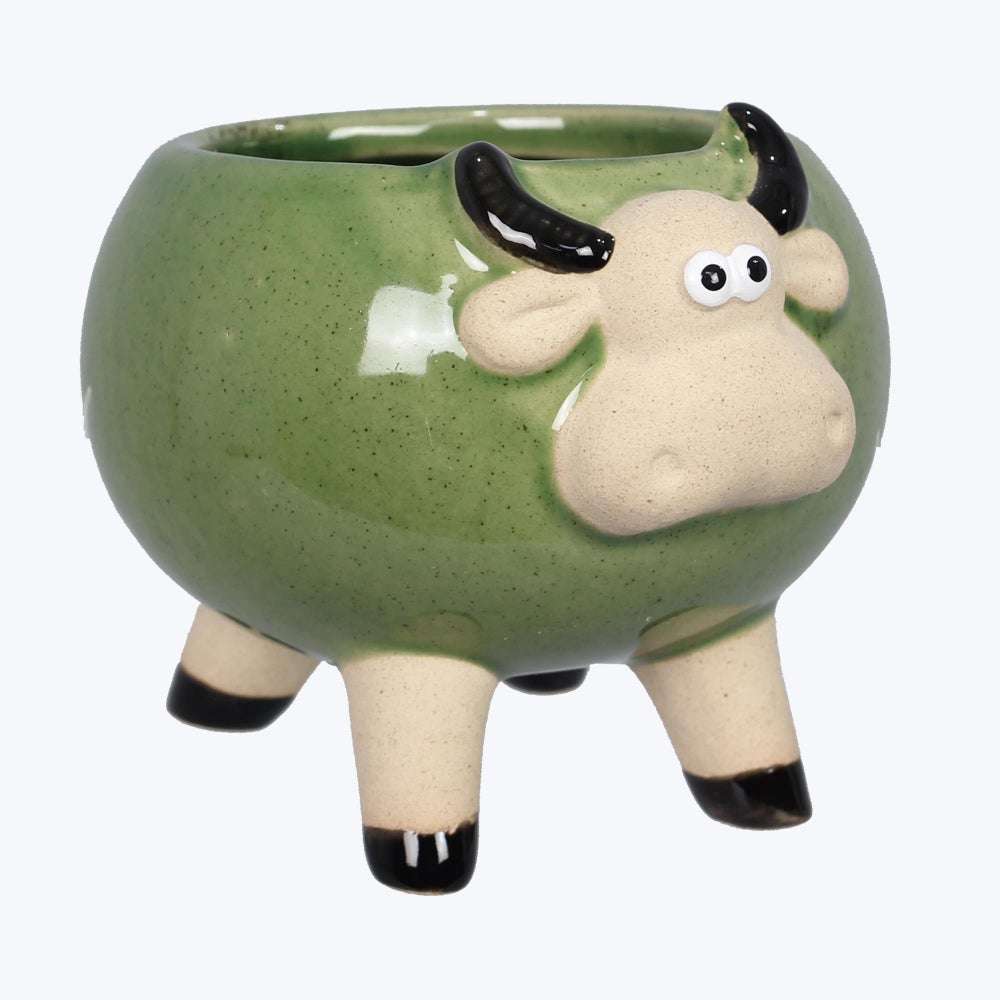 Ceramic Cow Planter