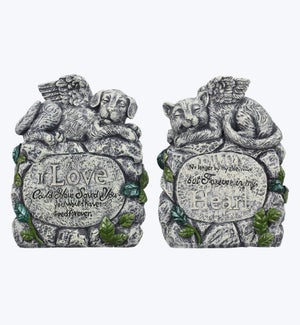 Resin Pet Memorial Stone, 2 Ast.
