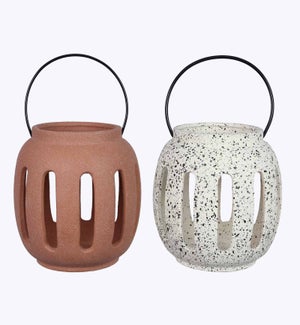 Ceramic Lantern 2 Ast