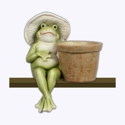 Resin Frog Shelf Sitter Tabletop