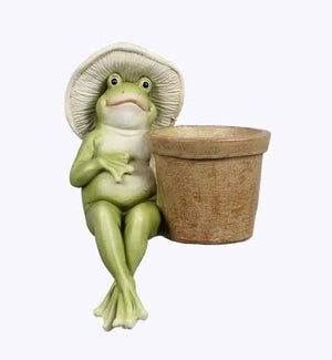 Resin Frog Shelf Sitter Tabletop