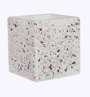 Cement Terrazzo Pot With Drainage Hole