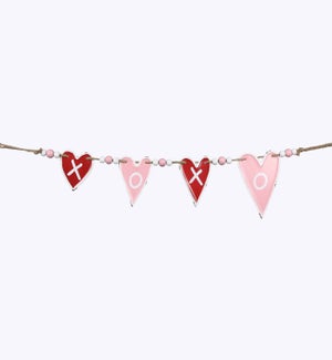 Metal Valentine Heart Wall Hanger Decor