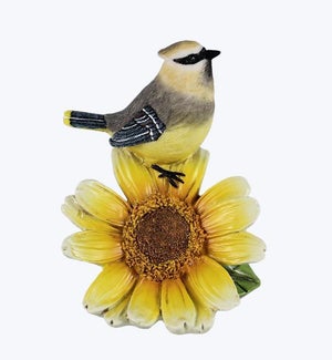 Resin Bird on Flower
