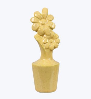 Ceramic Daisy Tabletop Decor