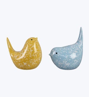 Ceramic Bird Decor 2 Ast