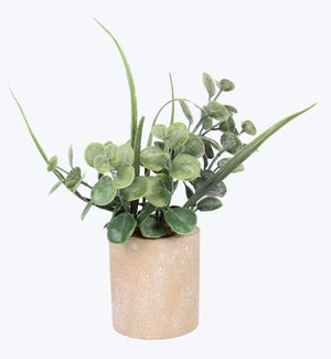 Artificial Plant with Cement Pot