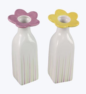 Ceramic Flower Vase 2 Ast