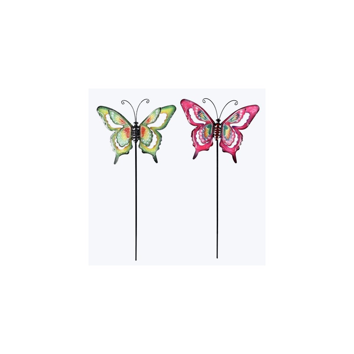 Metal Butterfly Garden Stake, 2 Ast