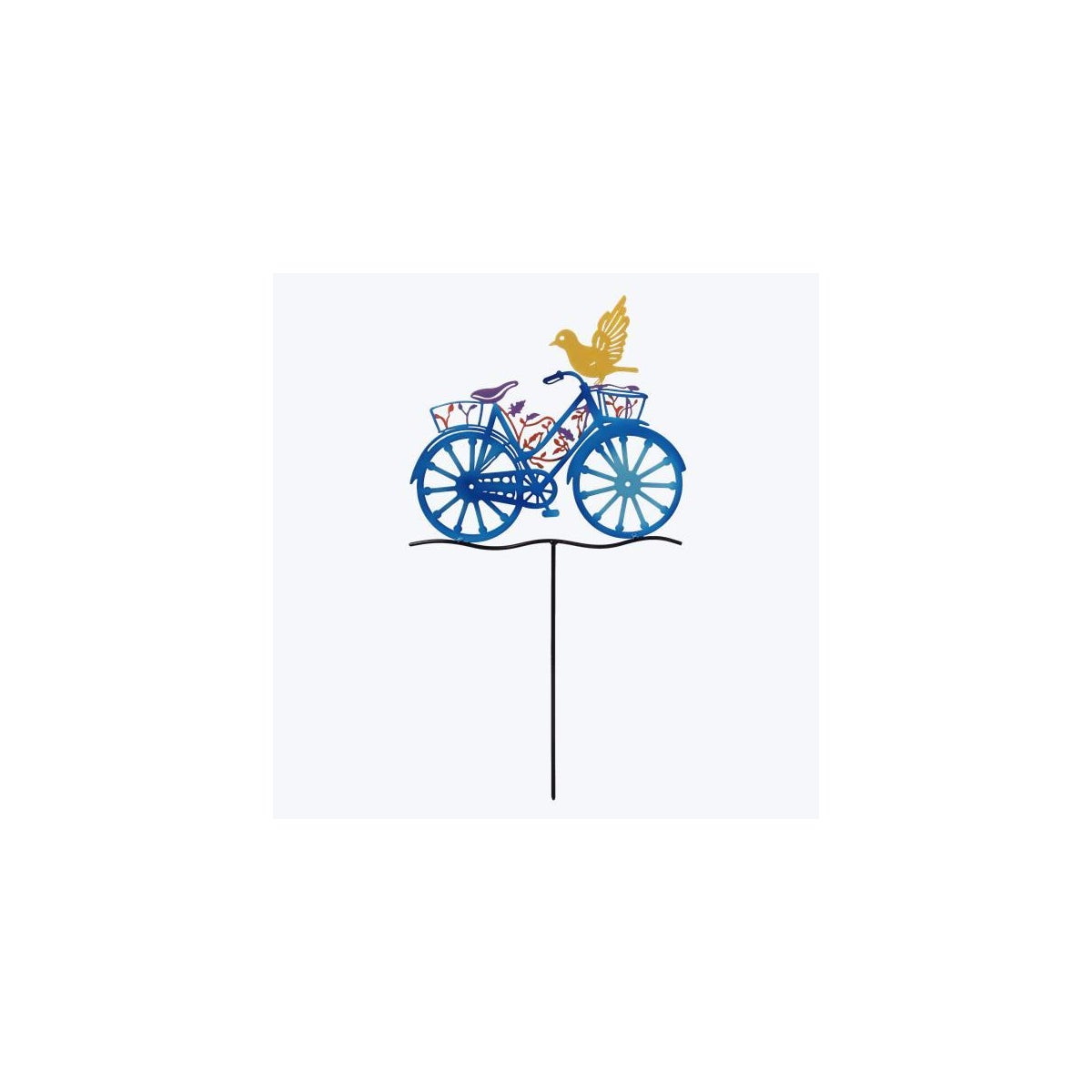 Metal Bicycle Garden Stake