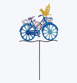 Metal Bicycle Garden Stake