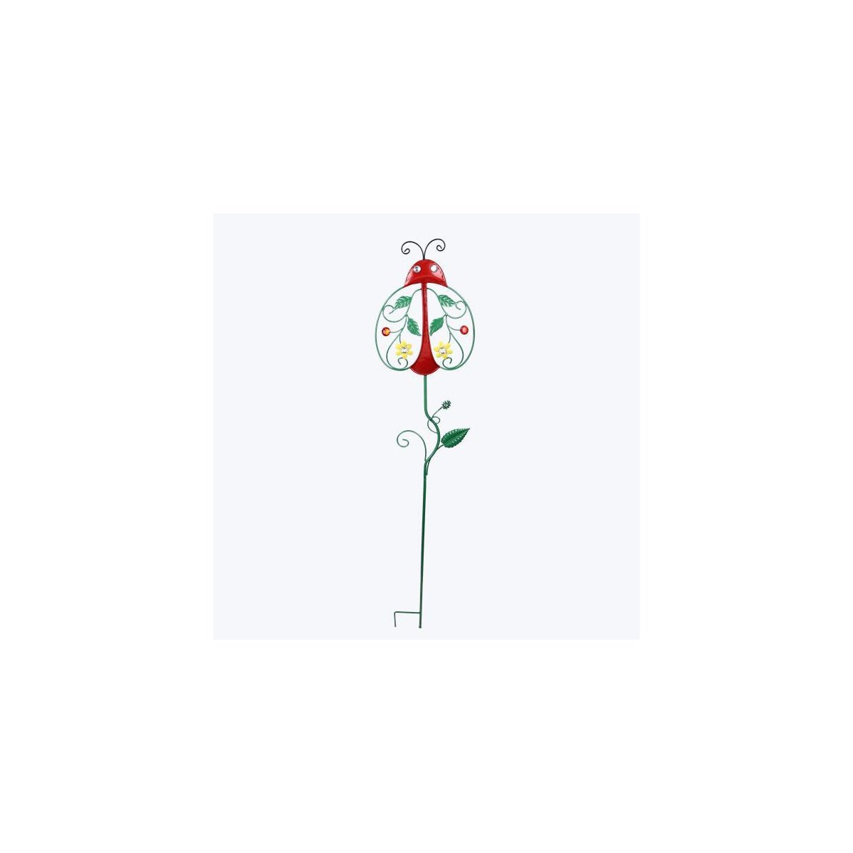 Metal Ladybug Garden Stake