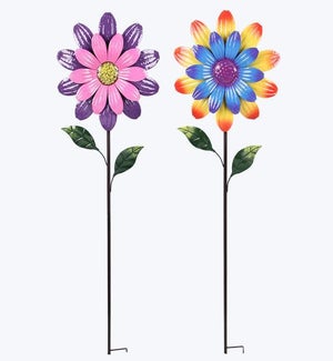 Metal Flower Garden Stake, 2 Ast